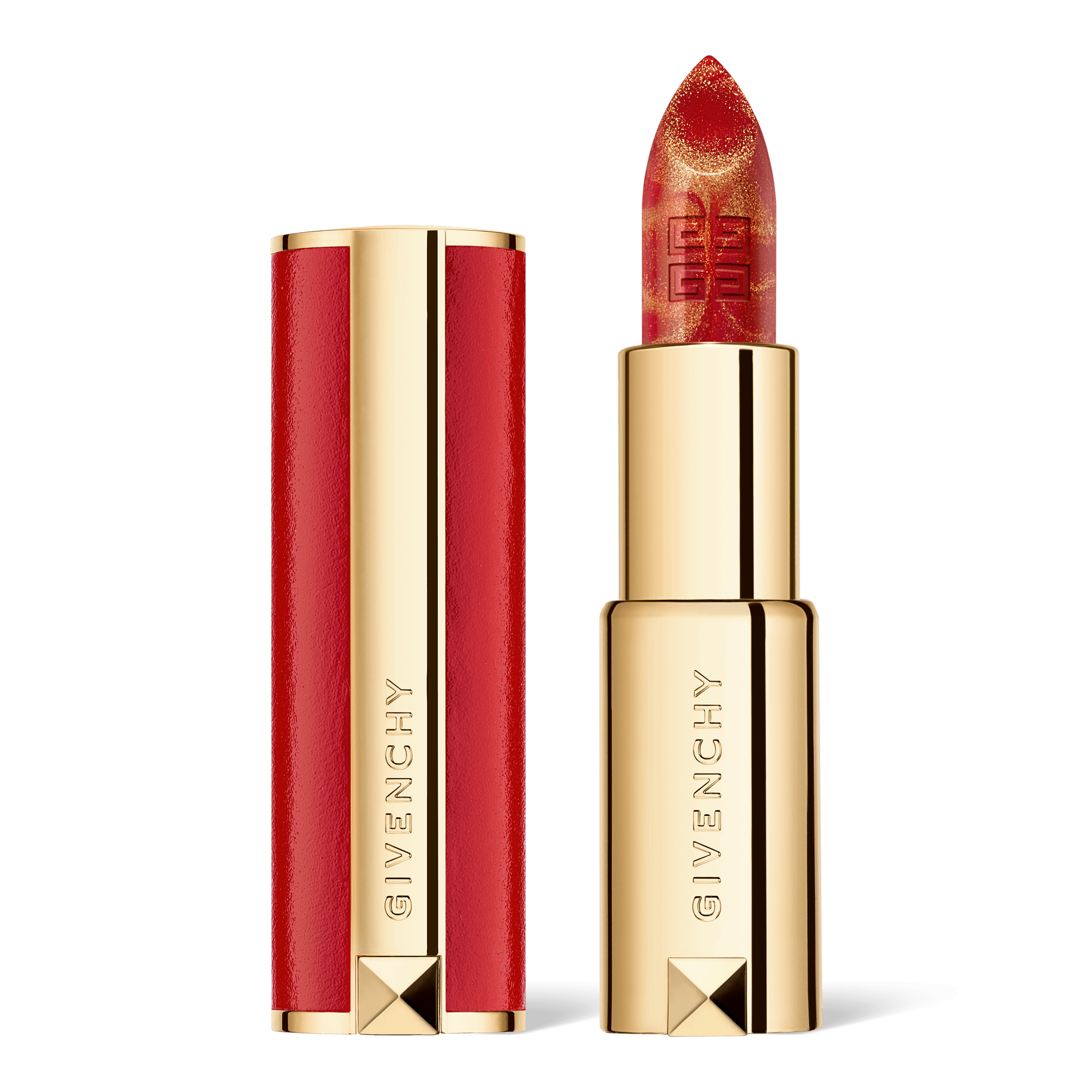 Givenchy CNY 2021 Le Rouge Marble Edition Lipstick, 888 Golden Red